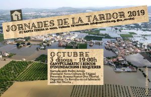 Pedro Arrojo - 03/10/2019 19h00 @ Ca Revolta