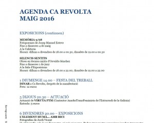 agenda maig 2016